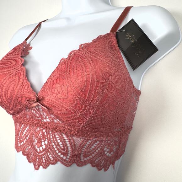 NWT Frederick's of Hollywood Finely Padded Bralette DUCE Pink Women's Size M - Picture 2 of 8